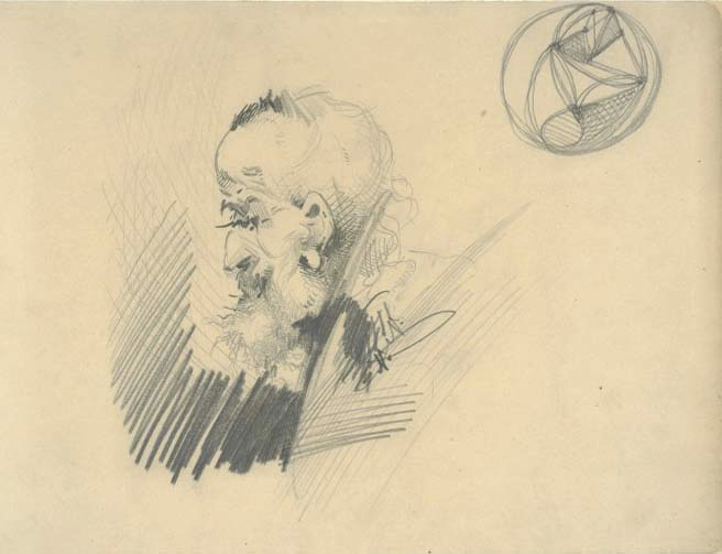 Autoportret Cypriana Norwida z około 1880 roku